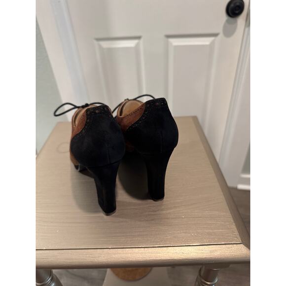 Sacha London Brenda Suede Oxford High Heel Pumps Size 8 - Picture 6 of 9